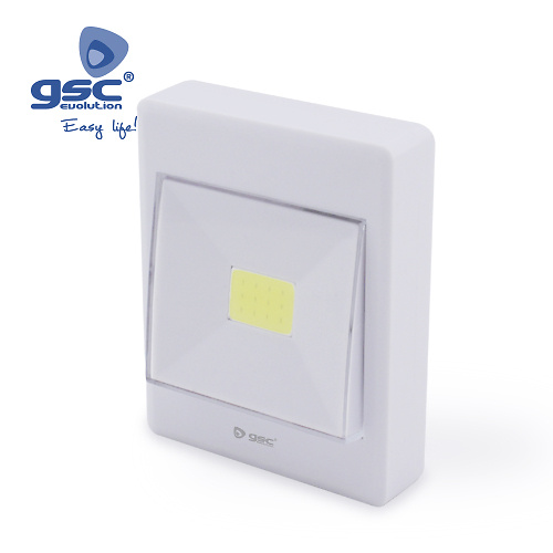 Luz armario LED COB con interruptor 4pilas R3 Luz armario LED COB con interruptor 4pilas R3 GSC