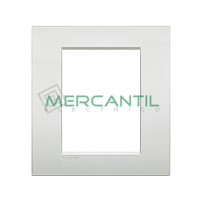 Marco Cuadrado Rectangular Living Light Air BTICINO - Color Blanco Perla 3+3 Modulos Cuadrada Rectangular Blanco Perla 