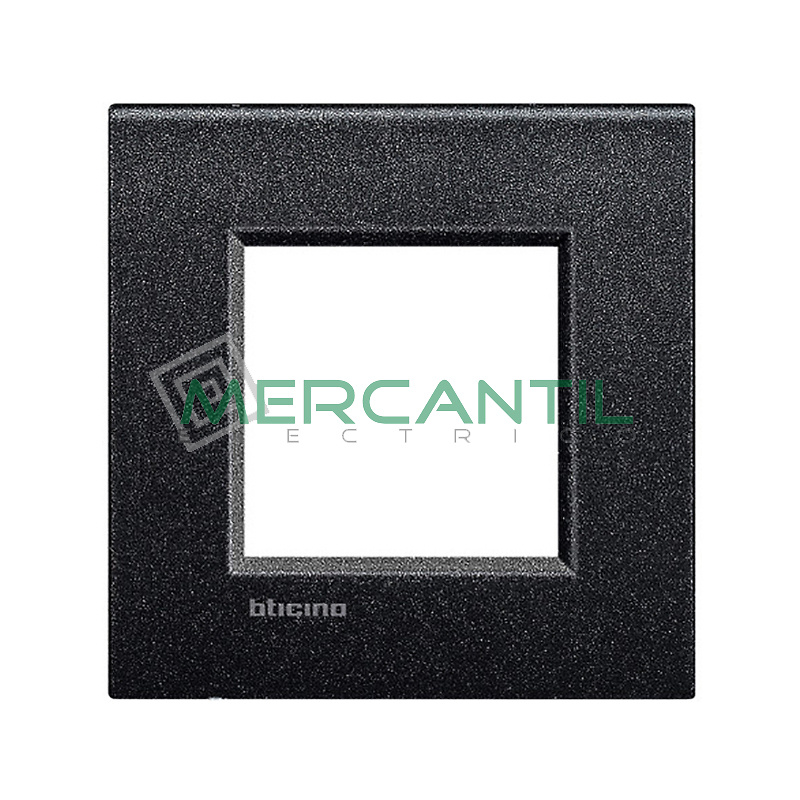 BTICINO Marco Cuadrado Living Light Air color Negro lne4802nl BTICINO Marco Cuadrado Universal Living Light Air color Negro Lava