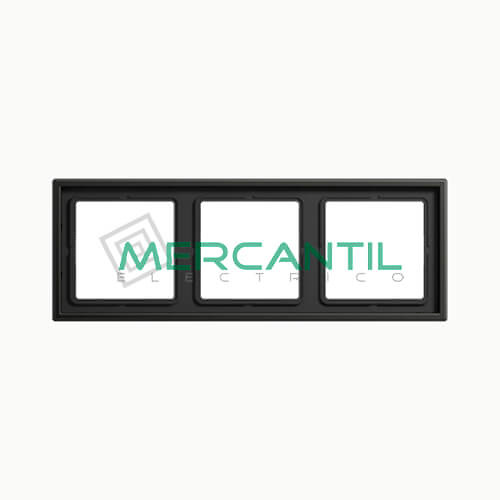 Marco Embellecedor LS990 JUNG - Color Antracita 3 Elementos Horizontal/Vertical Antracita 