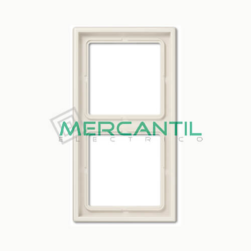 Marco Embellecedor LS990 JUNG - Color Blanco Marfil 2 Elementos Horizontal/Vertical Blanco Marfil 