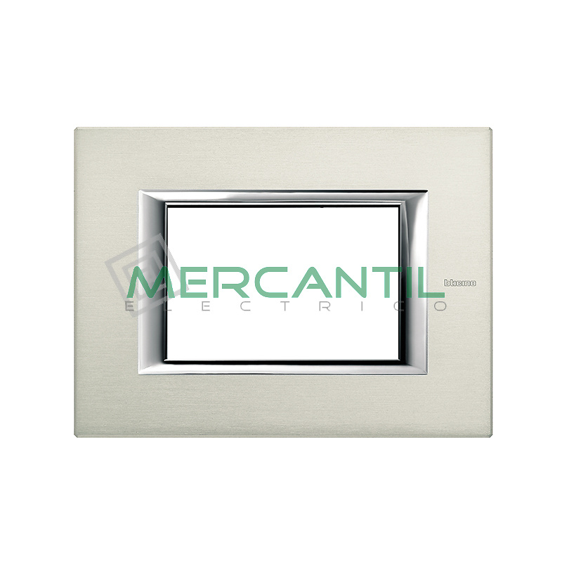 Bticino embellecedor Axolute Aluminio Pulido Bticino Marco Rectangular Axolute Aluminio Pulido
