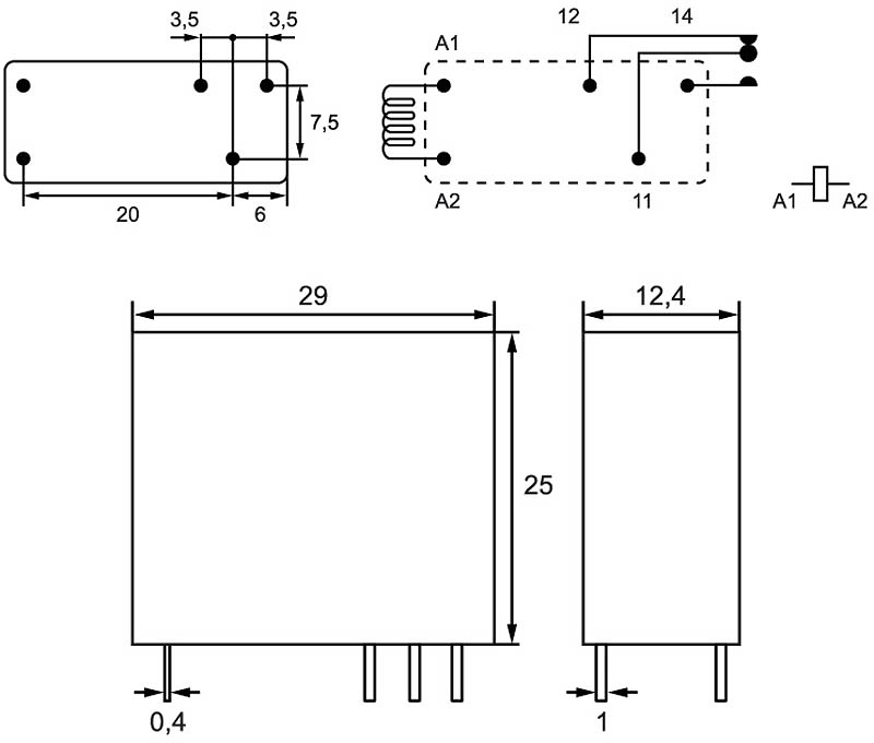 mini-rele-standard-vcc-rl118 mini-rele-standard-vcc-rl118