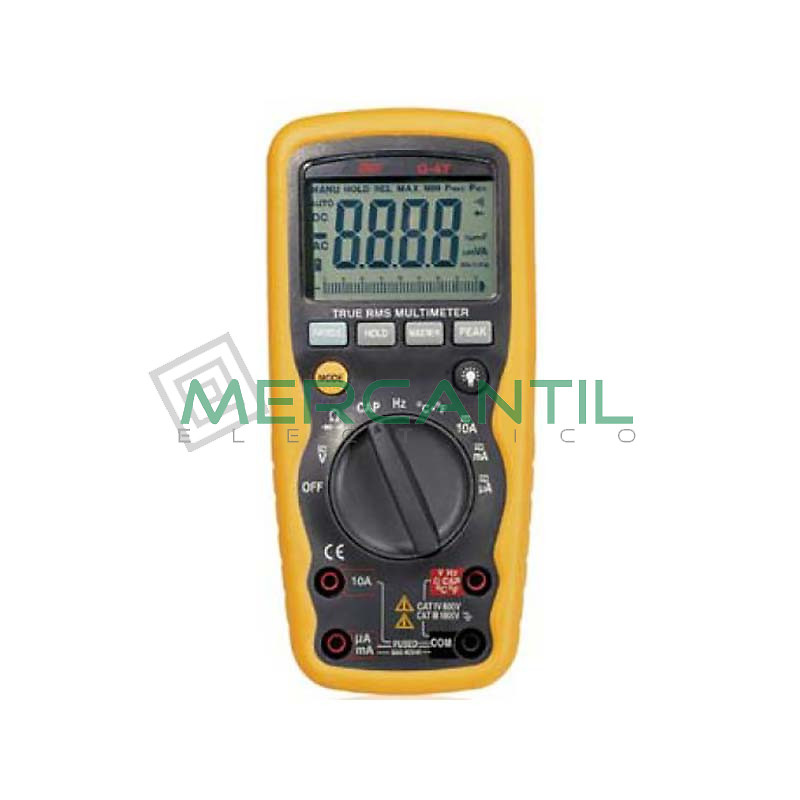 Multimetro Digital Completo TRMS CAT IV G47 TRMS GEF 