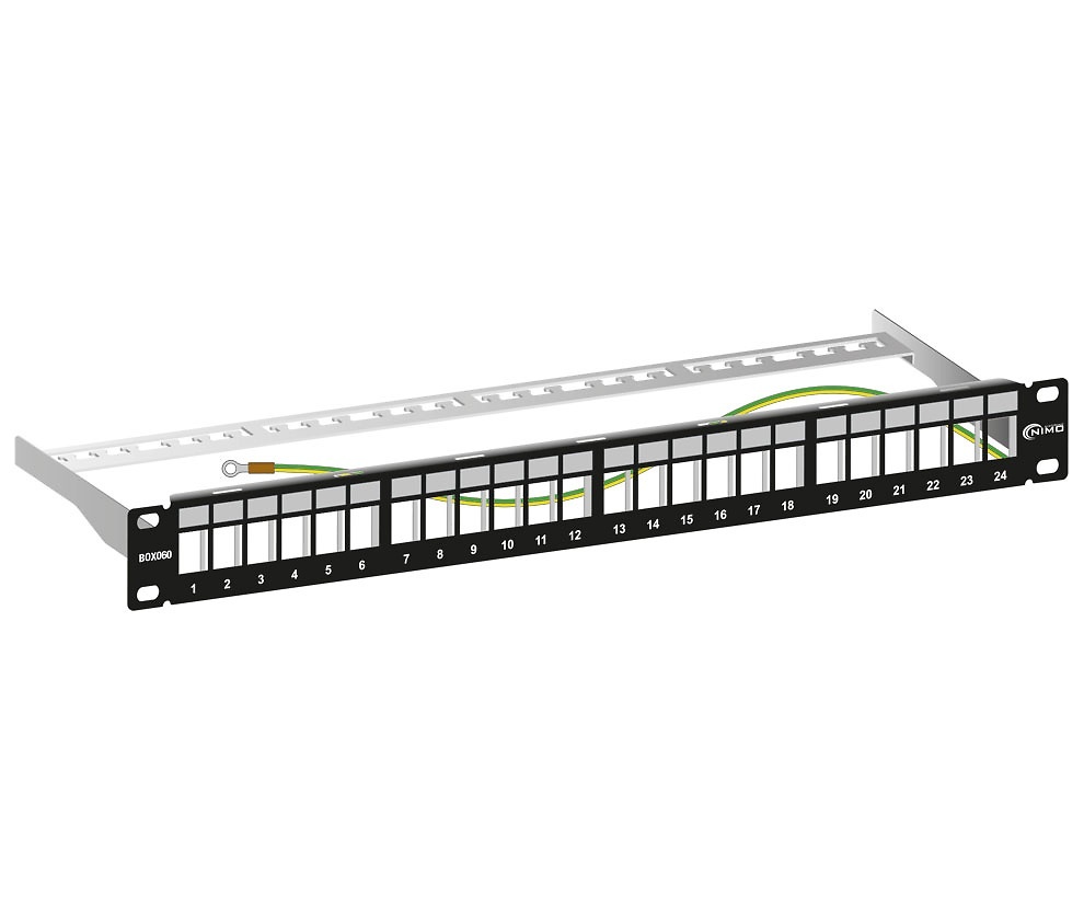 panel-rack-19-patch-panel-24-puertos-keystone-negro-box060 panel-rack-19-patch-panel-24-puertos-keystone-negro-box060