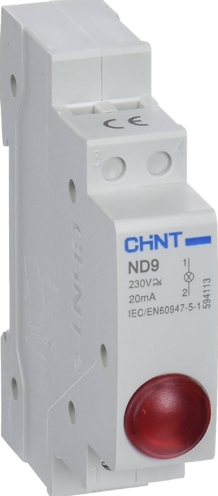 Piloto led modular 6,3Vca/Vcc Rojo 