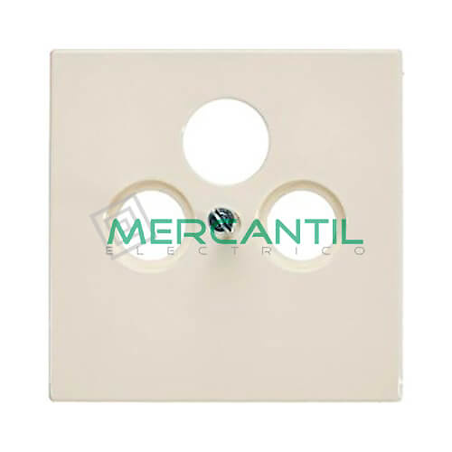 Placa para Toma de R-TV/SAT LS990 JUNG Blanco Marfil 