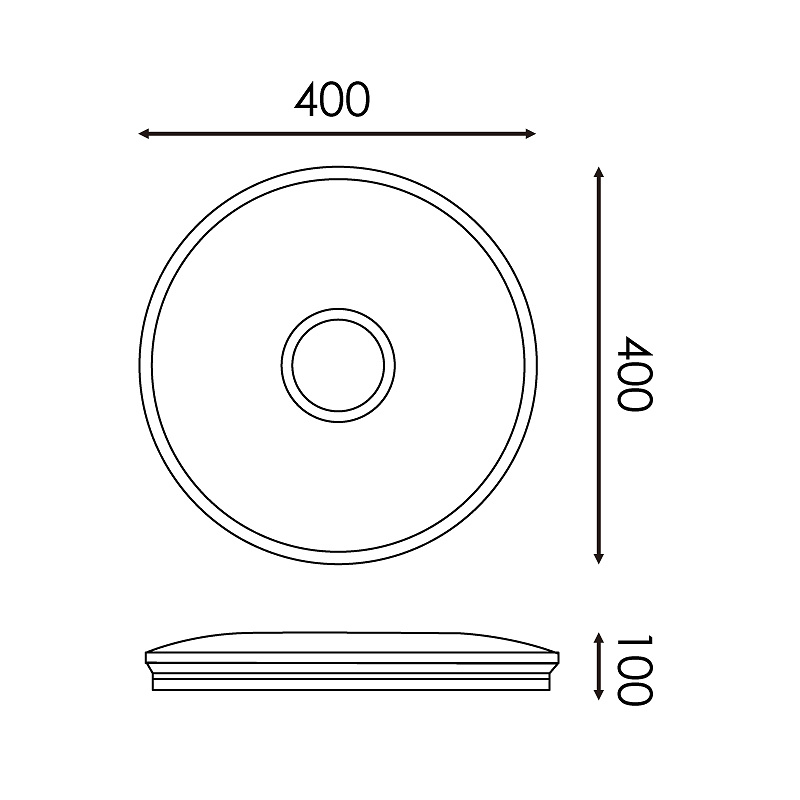 Plafon LED CCT Circular Bari 40W 