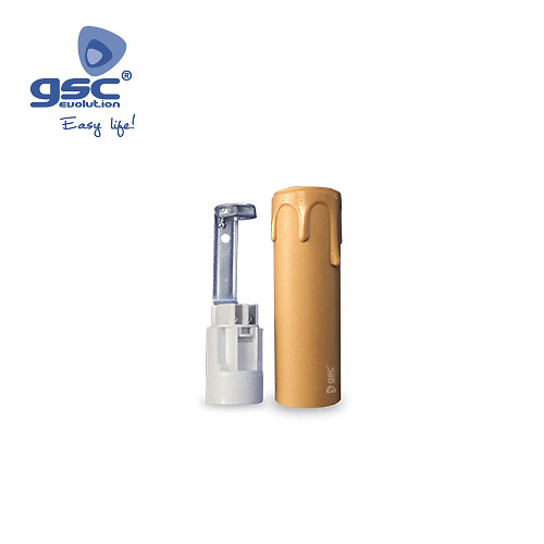 portalampara tipo vela crema 85mm portalampara tipo vela crema 85mm