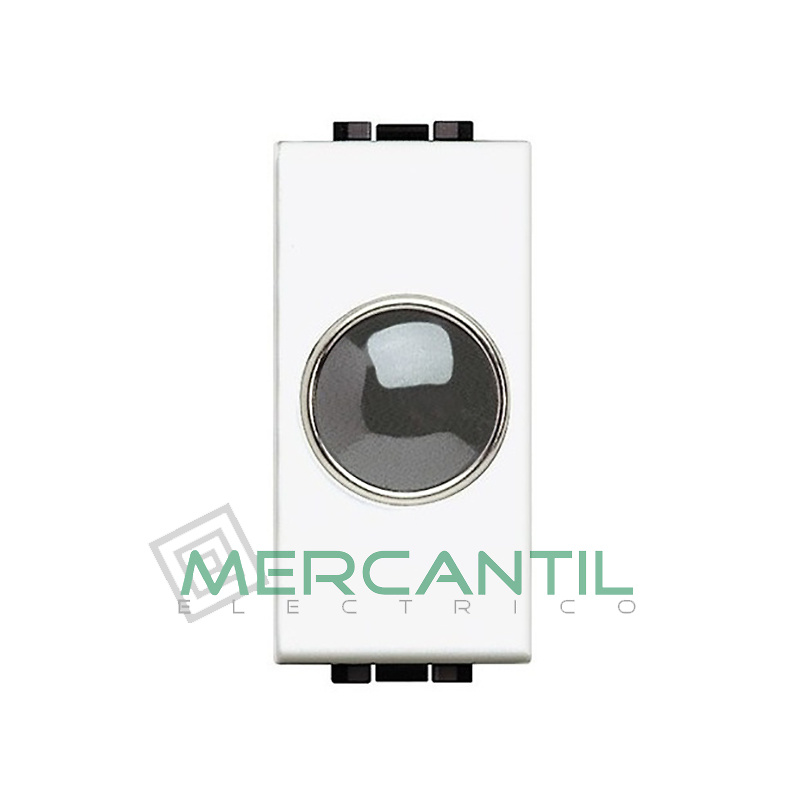 Portalamparas con Difusor 1 Modulo Living Light BTICINO - Color Transparente Blanco 