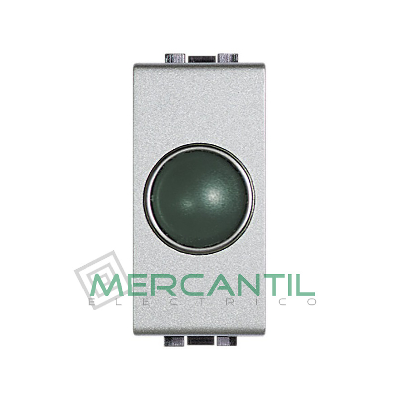 Portalamparas con Difusor 1 Modulo Living Light BTICINO - Color Verde Tech 