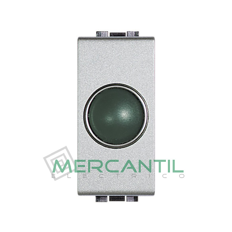 Portalamparas con Difusor 1 Modulo Living Light BTICINO - Color Verde Tech 