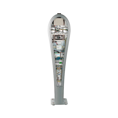 Poste integrable con 2 tomas schuko 16A 7.2kW medicion energia por toma RFID Mifare antena 3G modo 1 y 2 IP54 Simon 
