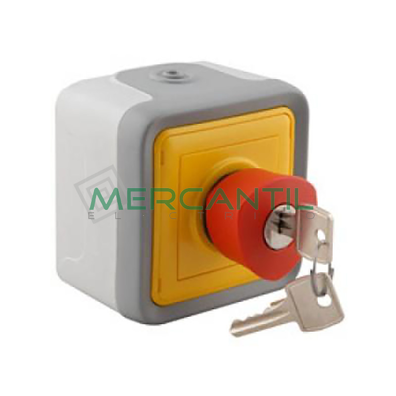Pulsador 1 Contacto NA/NC Con Bolqueo Plexo LEGRAND 