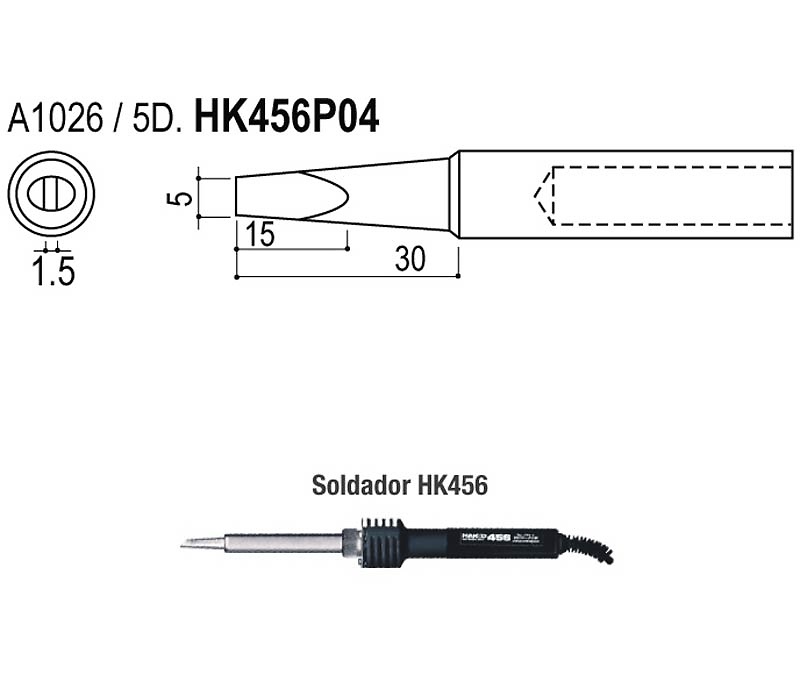 punta-de-soldador-de-repuesto-para-hk456-hk456p04 punta-de-soldador-de-repuesto-para-hk456-hk456p04
