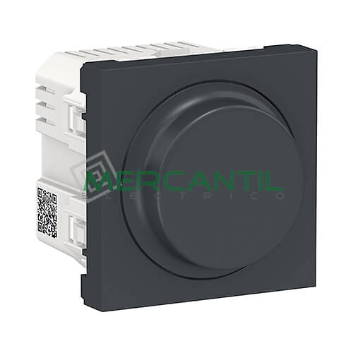 Regulador LED Universal 5-200W 2 Modulos New Unica SCHNEIDER ELECTRIC Antracita 