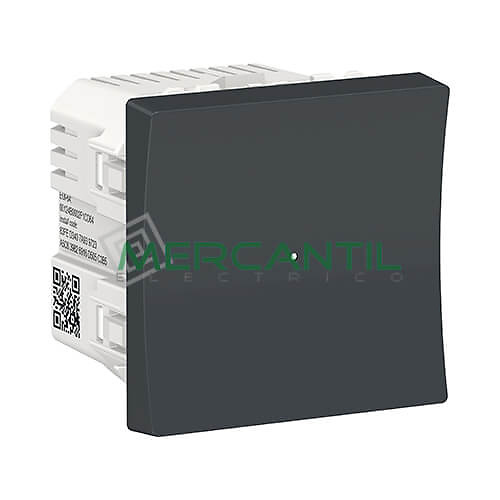 Regulador LED Universal de Pulsacion Wiser 2 Modulos New Unica SCHNEIDER ELECTRIC Antracita 