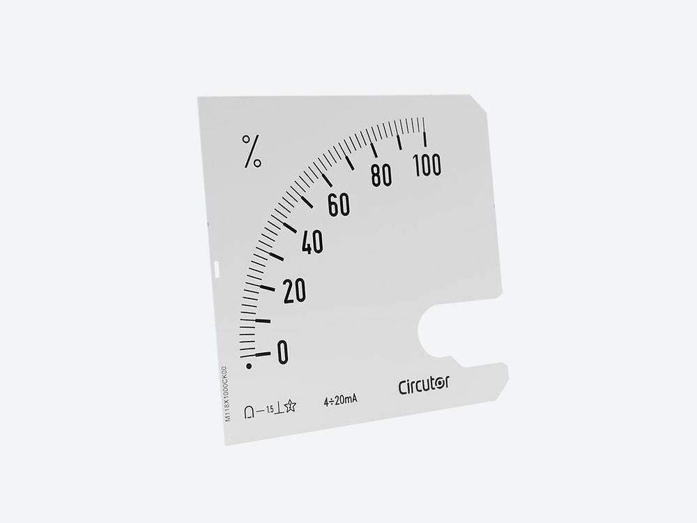 SIP72 0...10V, Escala intercambiable para Indicador de proceso BC72, panel 72x72 SIP72 0...10V, Escala intercambiable para Indicador de proceso BC72, panel 72x72