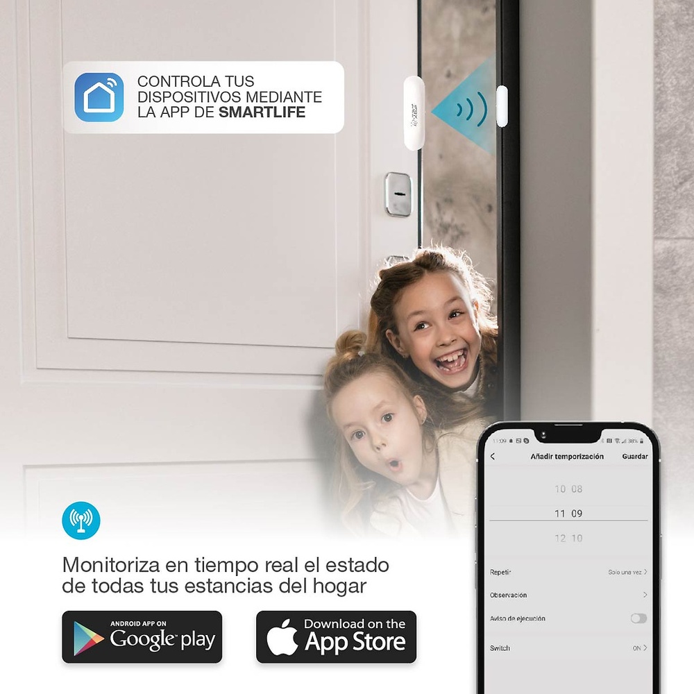 Sensor para puertas y ventanas WiFi Sensor para puertas y ventanas WiFi GSC
