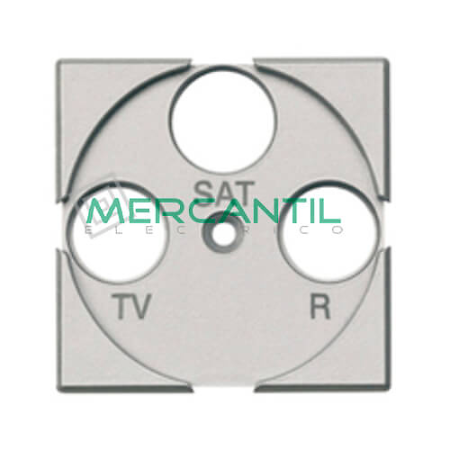 Tapa Adaptador con Serigrafia TV-R-SAT 2 Modulos Axolute BTICINO Tech 