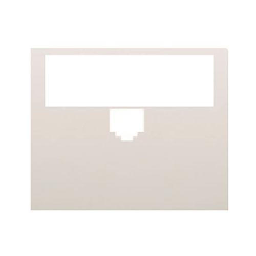 Tapa con portaetiquetas para conector RJ11/RJ45 Iris BJC - color blanco 