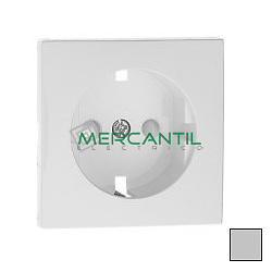 Tapa con proteccion para base schuko blanco Gris 