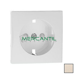 Tapa con proteccion para base schuko blanco PERLA 