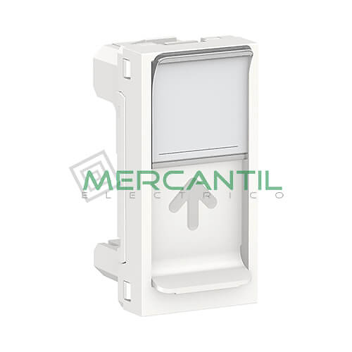 Tapa de Recambio para Base RJ45 Keystone 1 Modulo New Unica SCHNEIDER ELECTRIC Blanco 