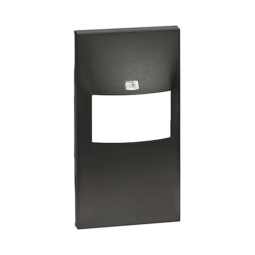 Bticino Tapa frontal ecodetector 2 y 3 hilos Living Now KG17 Bticino Tapa frontal ecodetector 2 y 3 hilos 2 módulos color Dark Living Now