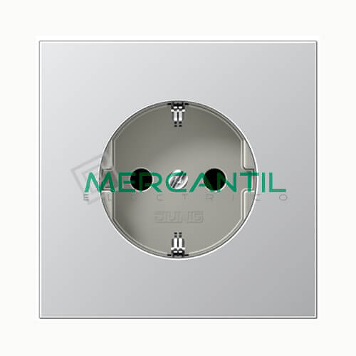 Tapa para Base de Enchufe Schuko LS990 JUNG Aluminio 