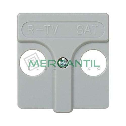 Tapa para Toma de Señal R-TV y SAT Modulares SIMON 27 Play Gris 