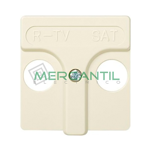 Tapa para Toma de Señal R-TV y SAT Modulares SIMON 27 Play Marfil 