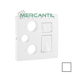 Tapa para Tomas de Señal Mixtas R-TV-SAT-RJ45/R-TV-SAT-RJ45-FO LOGUS 90 EFAPEL BLANCO 