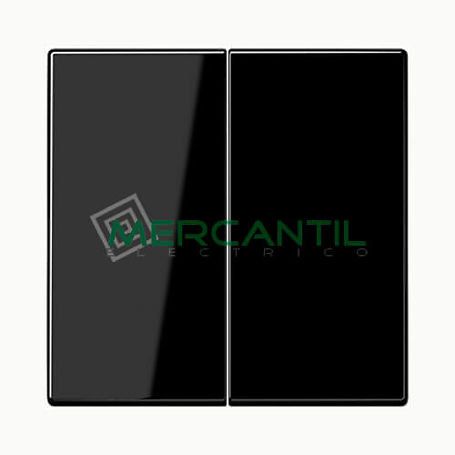 Tecla Doble para Mecanismos LS990 JUNG Negro 