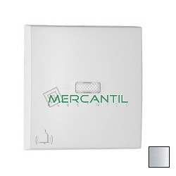 Tecla Simple para Mecanismos Luminosos con Símbolo de Campana LOGUS 90 EFAPEL Aluminio 