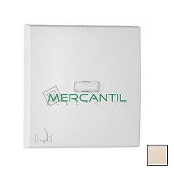 Tecla Simple para Mecanismos Luminosos con Símbolo de Campana LOGUS 90 EFAPEL PERLA 