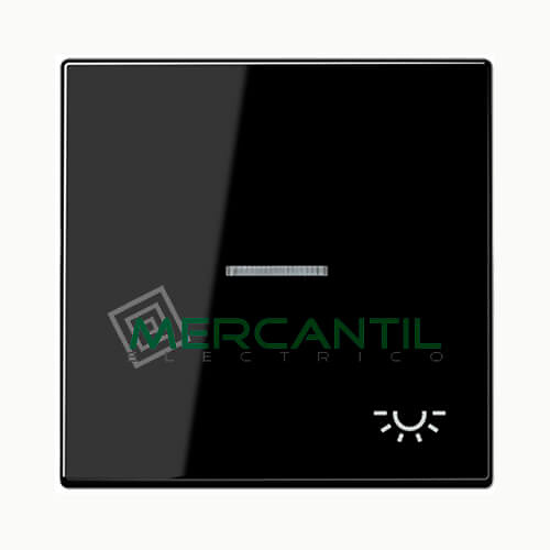 Tecla con Visor para Mecanismos LS990 JUNG - Simbolo Luz Negro 