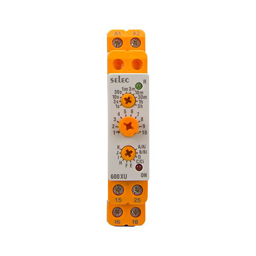 Temporizador modular 13 funciones 1NO 0.1s a 3h RETELEC 