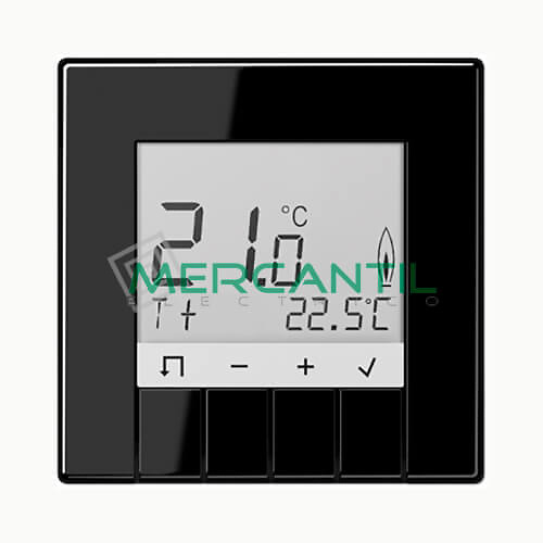 Termostato Estandar con Display LS990 JUNG Negro 