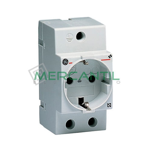 toma de corriente modular-666499 Toma Corriente Schuko Carril DIN GENERAL ELECTRIC-