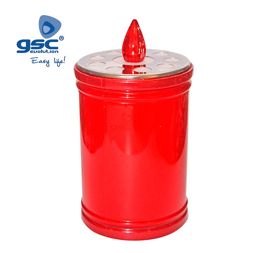 Garsaco Vela luminosa decorativa 2xR16 Rojo Garsaco vela luminosa decorativa LED Perfecta sustituta de las velas tradicionales. Lúmenes: 5Lm. Funciona a pilas, no incluidas.