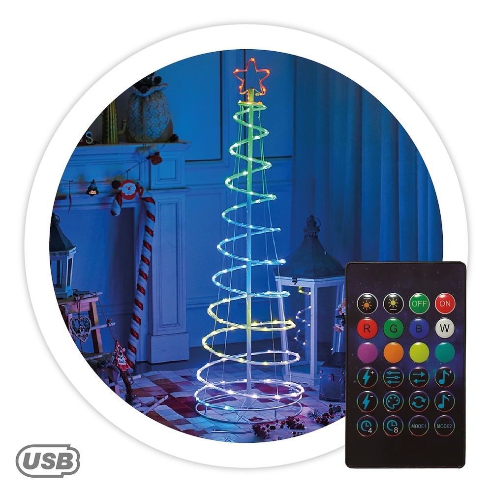 arbol LED inteligente via bluetooth y mando Hode 1,5M 24 funciones RGB IP44 arbol LED inteligente via bluetooth y mando Hode 1,5M 24 funciones RGB IP44