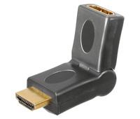 Adaptador HDMI macho - hembra con rotación 180º