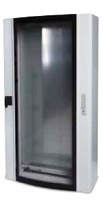 Armario industrial metal CPDM puerta transparente. IP55. Con placa de montaje. 400x650x150mm