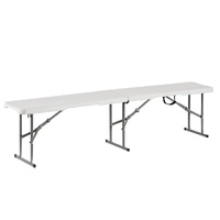 Banco plegable polietileno 1840x280x430mm