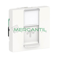 Base Informatica RJ45 UTP S-One Categoria 5E 2 Modulos New Unica SCHNEIDER ELECTRIC