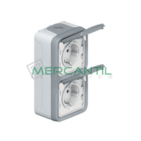 Base de Corriente 2x2P+T Vertical Plexo LEGRAND