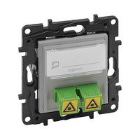 Base de fibra óptica SC/APC Simplex aluminio Niloé Step Legrand
