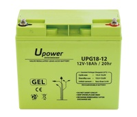 Batería plomo Gel 12,0V/18Ah.