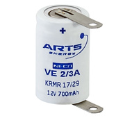 Batería recargable 1/2A, 2/3A Ni-Cd